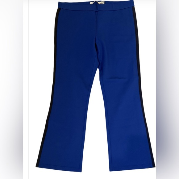 Tory Sport Blue Flared Cropped Pants - Picture 1 of 7